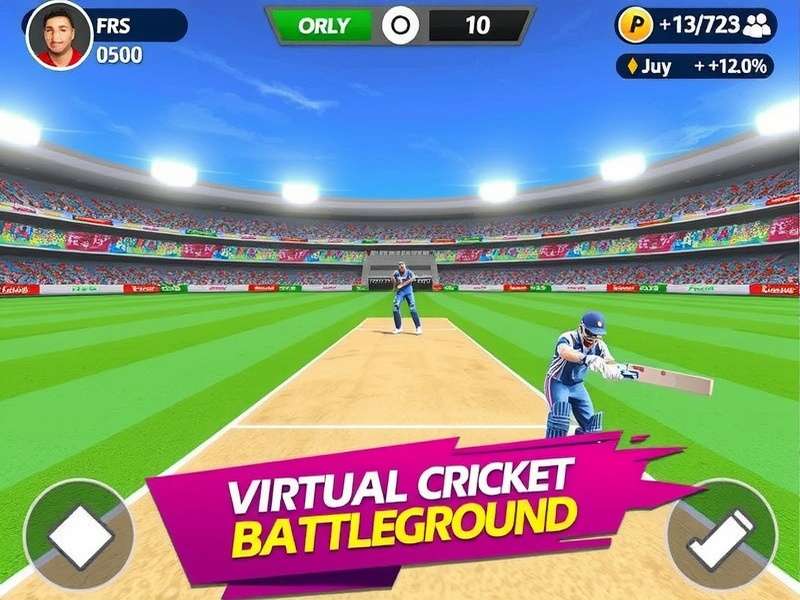 Virtual Cricket Battleground Gameplay Screenshot